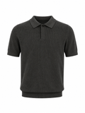 MEN’S OLIVE KNIT POLO SHIRT